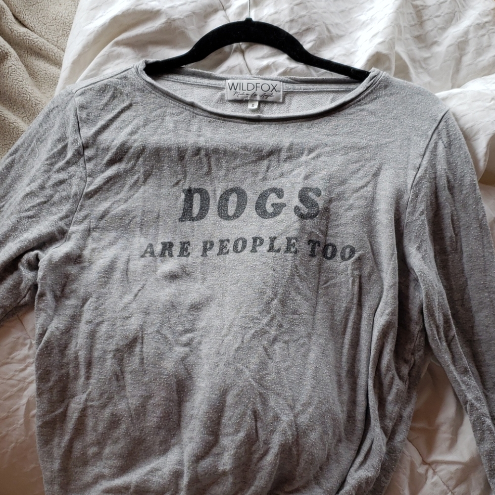 Wildfox Dogs Are People Too baggy Beach jumper s